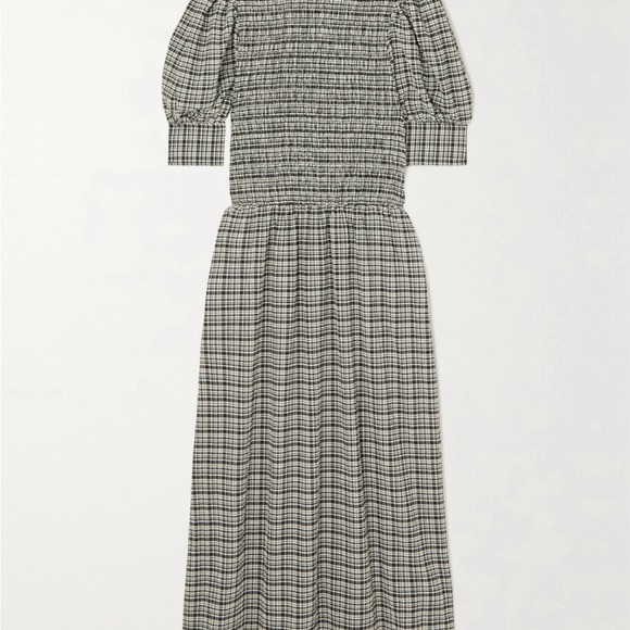 GANNI check-pattern maxi dress. Size 38 EU (6US) - Picture 3 of 8